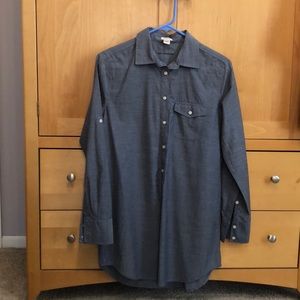 Oversized Denim Shirt J-CREW